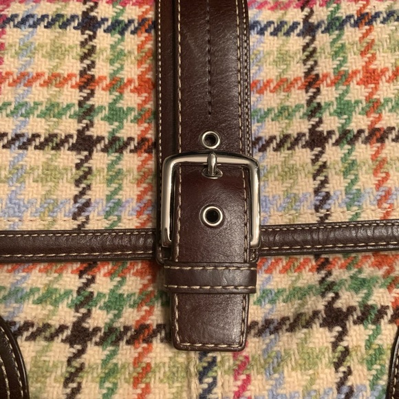 Multi-Color Coach Tweed Handbag - Picture 2 of 5